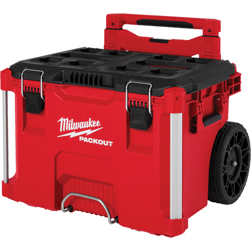 Boîte &agrave; outils sur roues PACKOUT, 18" x 22" x 19-1/2", Noir/Rouge Mukwa Safety Services