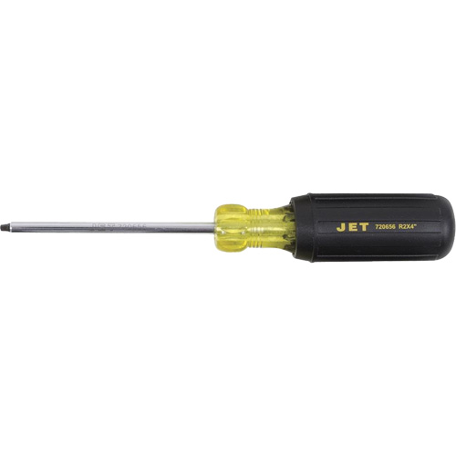 JKSR-2 Square Screwdriver, #2 Tip, Round, 4" L, Cushion Grip Handle Mukwa Safety Services