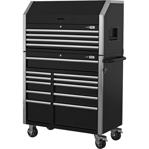 HDCC-4115 HD Series Toolbox Combo, 21-1/2" D x 44-1/5" W x 63-3/10" H, Black Mukwa Safety Services