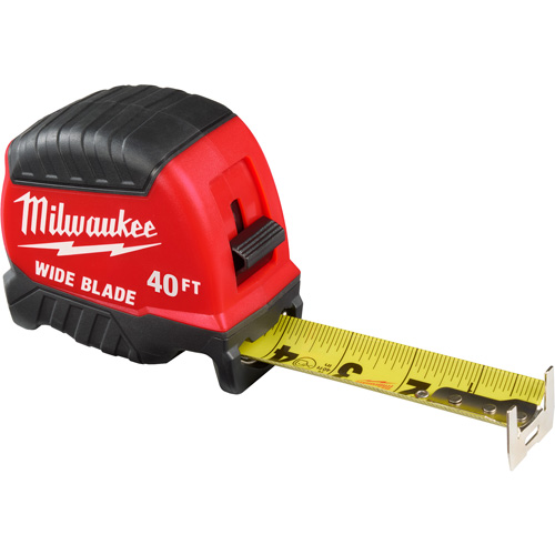 Ruban &agrave; mesurer &agrave; lame large, 1-3/8" x 40' Mukwa Safety Services