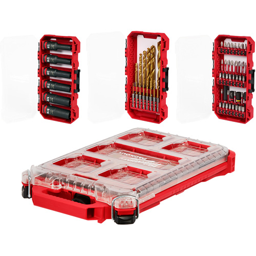Ensemble de perceuse &agrave; chocs, tournevis Shockwave & attache Packout Mukwa Safety Services