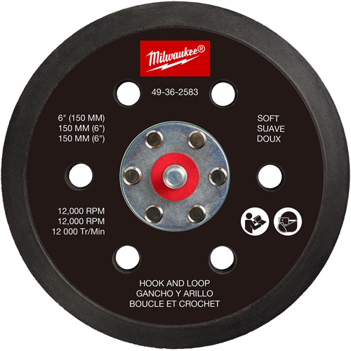 Soft Hook and Loop Sander Backing Pad Mukwa Safety Services
