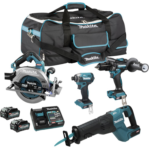 Ensemble 4 outils &agrave; moteur sans balai XGT, Lithium-ion, 40 V Mukwa Safety Services