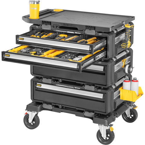 Poste de travail modulaire 5-en-1 TOUGHSYSTEM 2.0 DXL, 34" x 25-4/5" x 39", Noir/Jaune Mukwa Safety Services