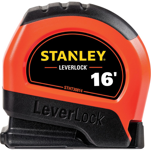 Ruban &agrave; mesurer haute visibilit&eacute; LEVERLOCK, 16', Marques de goujon Imp&eacute;rial Mukwa Safety Services