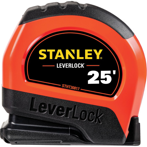 Ruban &agrave; mesurer haute visibilit&eacute; LEVERLOCK, 25', Marques de goujon Imp&eacute;rial Mukwa Safety Services