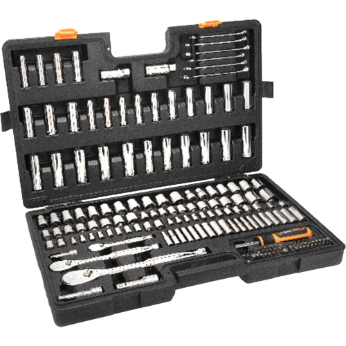 1/4", 3/8”, & 1/2" Drive 90T SAE/MM Mechanics Hand Tool Set Mukwa Safety Services