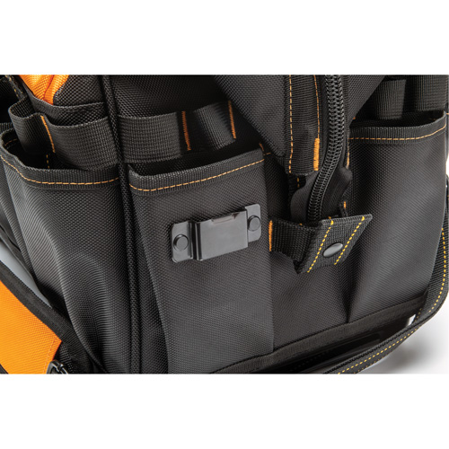 Professional 20" Tool Bag, Nylon, 33 Pockets, Black/Orange Mukwa Safety Services