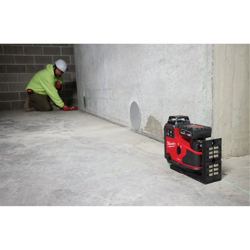 Laser vert &agrave; 3 plans sur 360° M12 avec r&eacute;cepteur et alignement automatique Mukwa Safety Services