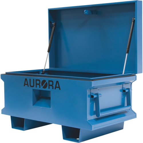 Coffre &agrave; outils de chantier, 33" x 20-3/10" x 18-3/10", Acier, Bleu Mukwa Safety Services