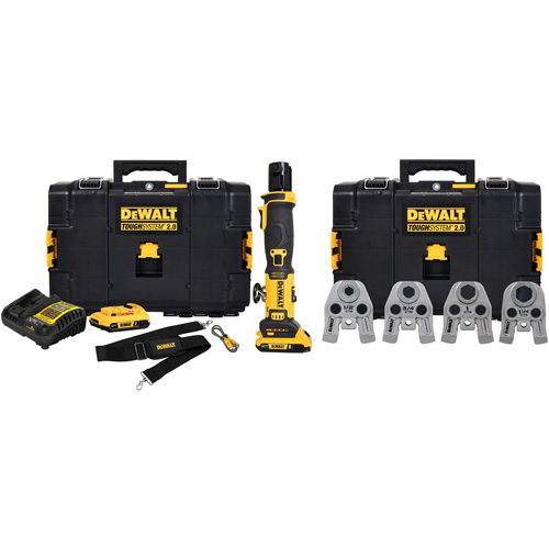 Ensemble d'outils pour outil de presse compacte avec m&acirc;choires CTS, 1/2" - 1-1/4", Motoris&eacute; Mukwa Safety Services