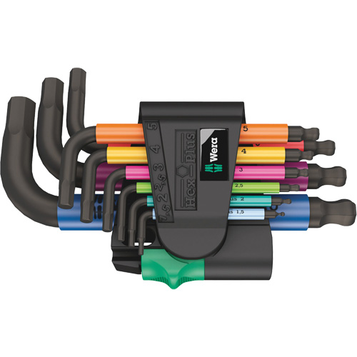950/9 Hex-Plus Multicolour 2 L-Key Set, 9 Pcs., Metric Mukwa Safety Services