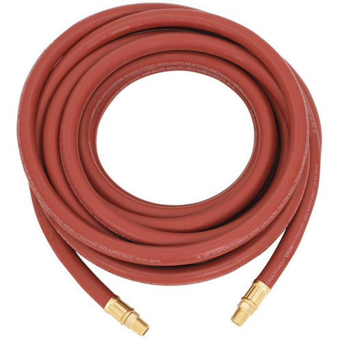 Tuyau AH3825RB, Air, Caoutchouc, 3/8" dia. x 25', 300 psi, 1/4 NPT Mukwa Safety Services