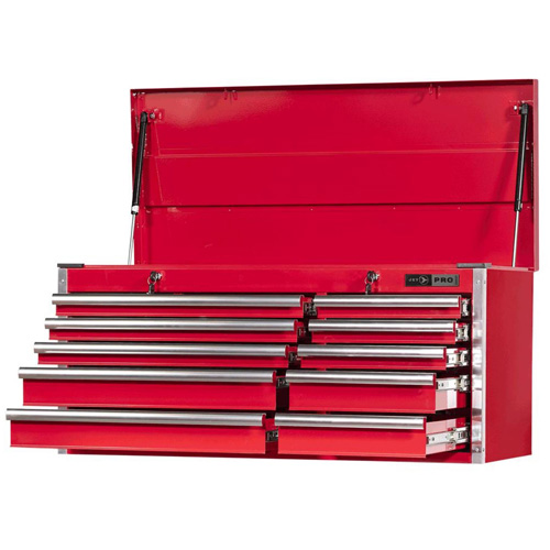 PMC4210 Pro Series Mechanics Chest, 40-3/10" W, 10 Drawers, Red Mukwa Safety Services