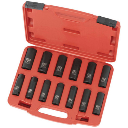 IPS-1312DM Metric Socket Set, 13 Pcs, Impact, 1/2" Drive Size, Deep Mukwa Safety Services
