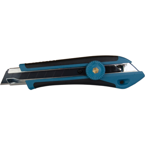 Couteau professionnel de 18 mm, Acier inoxydable, Robuste, Prise en Caoutchouc Mukwa Safety Services