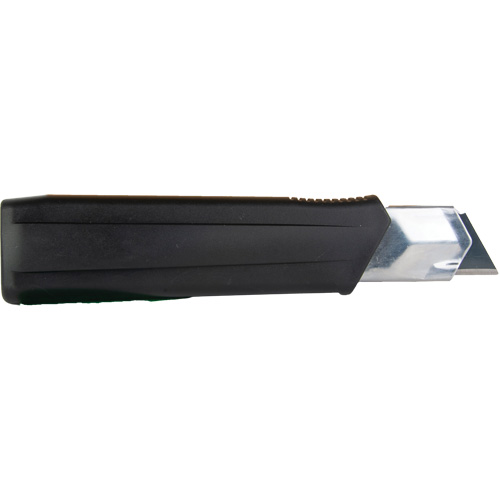 Couteau r&eacute;tractable de 25 mm, Acier inoxydable, Robuste, Prise en Caoutchouc Mukwa Safety Services