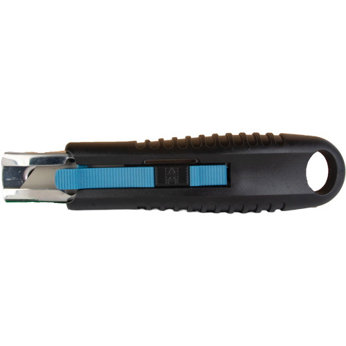 Couteau de s&eacute;curit&eacute; r&eacute;tractable standard, Acier inoxydable, Prise en Caoutchouc Mukwa Safety Services
