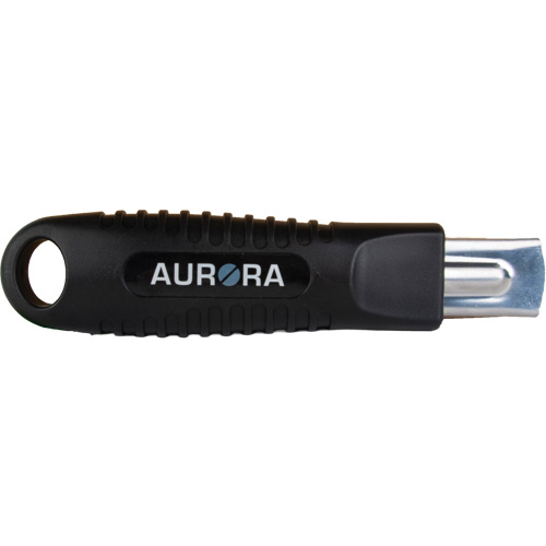 Couteau de s&eacute;curit&eacute; r&eacute;tractable standard, Acier inoxydable, Prise en Caoutchouc Mukwa Safety Services