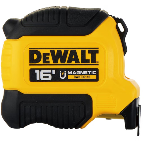 Compact Magnetic Tape Measure, 16', Imperial Graduations Mukwa Safety Services