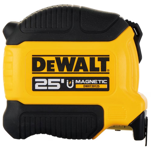 Compact Magnetic Tape Measure, 25', Imperial Graduations Mukwa Safety Services