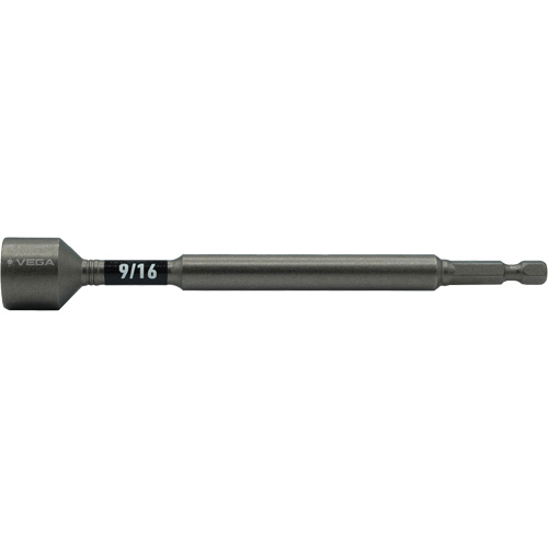 Impactech&reg; Nut Driver, 9/16" Tip, 1/4" Drive, 6" L, Magnetic Mukwa Safety Services