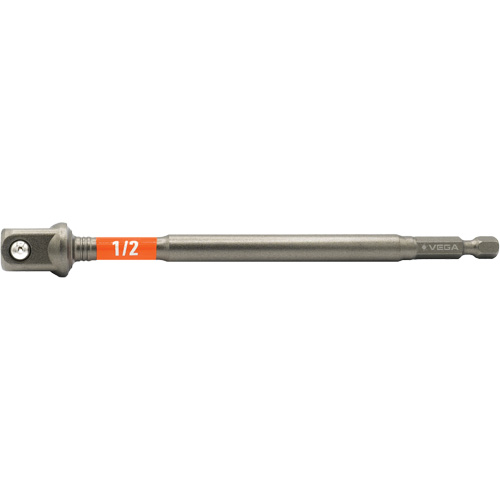 Impactech&reg; Impact Socket Adapter, 1/4" Drive Size, 1/2" Male Size, 6" L Mukwa Safety Services