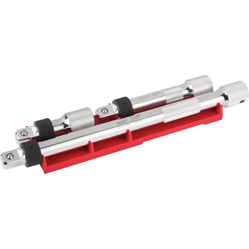 Jeu de rallonges verrouillables, Prise de 1/2", Fini Chrome, 3 M Mukwa Safety Services