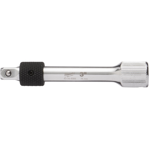 Locking Extension Socket, 1/4" Drive, 3" L Mukwa Safety Services