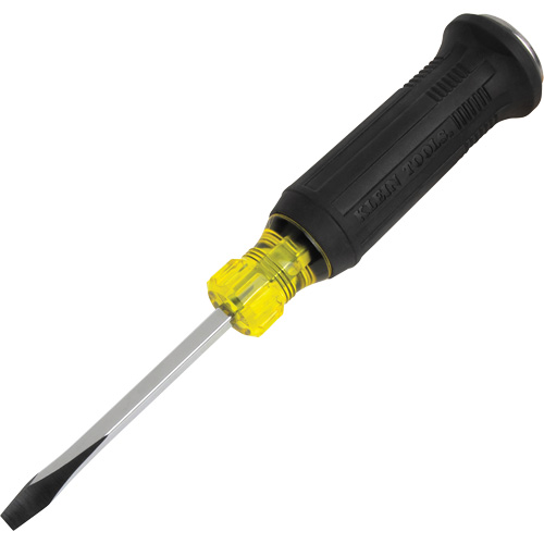 Tournevis de d&eacute;molition avec embout plat &eacute;vas&eacute;, 1/4", 9-2/5" lo, Prise Coussin&eacute;e Mukwa Safety Services