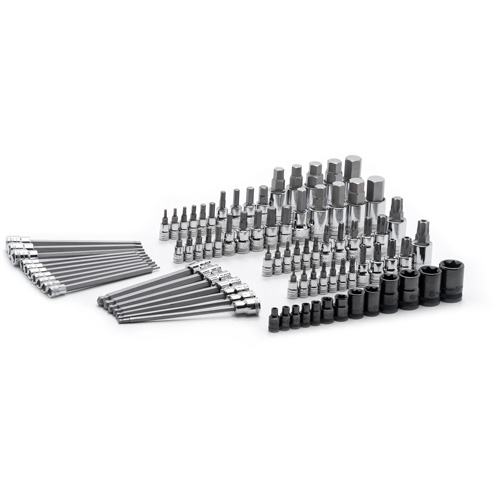 SAE/Metric Bit Set, External Torx&reg;/Hex/Hex Ball/Torx&reg;/Torx&reg; Tamper, 1/4"/3/8"/1/2" Drive, 84 Pcs Mukwa Safety Services