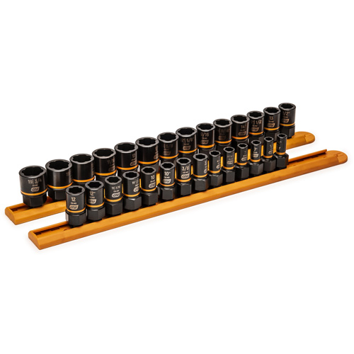Bolt Biter Extraction Socket Set, 28 Pcs, Impact, 1/4"/3/8" Drive Size Mukwa Safety Services
