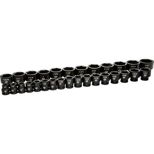 6 Point SAE Socket Set, 29 Pcs, Impact, 3/4" Drive Size Mukwa Safety Services