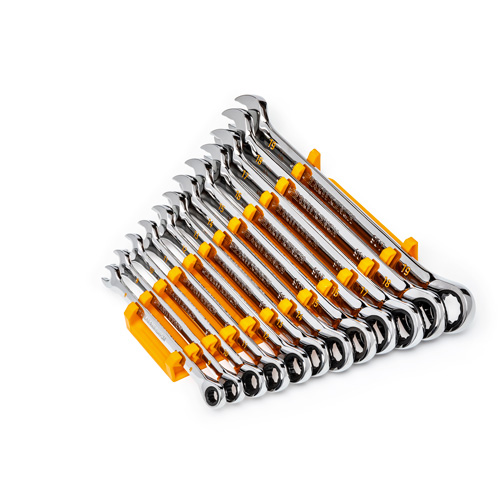 90-Tooth 12 Point Wrench Set, Ratcheting Combination, 12 Pieces, Metric Mukwa Safety Services