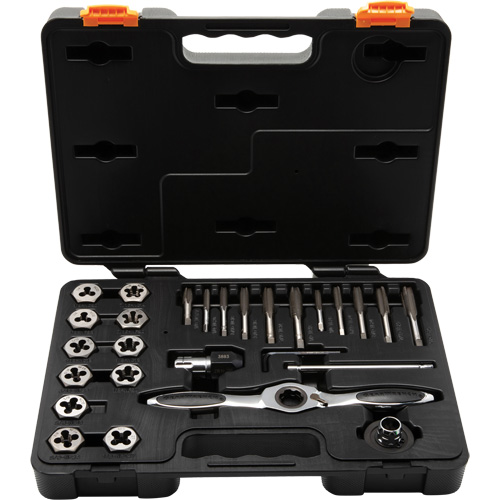 SAE Ratcheting Tap & Die Set, 27 Pieces Mukwa Safety Services