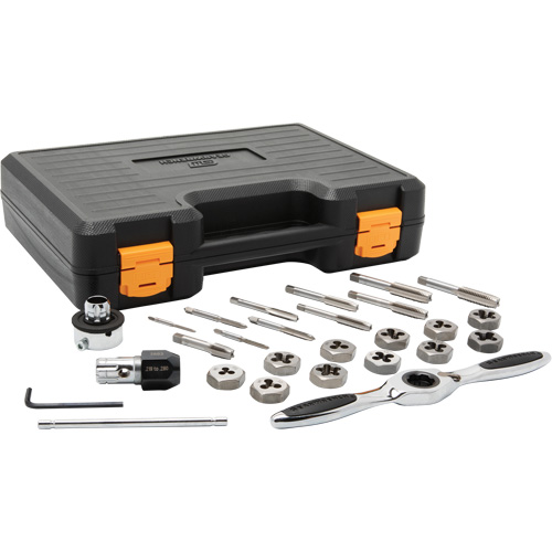 Metric Ratcheting Tap & Die Set, 27 Pieces Mukwa Safety Services