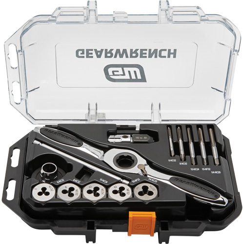 SAE Ratcheting Tap & Die Set, 15 Pieces Mukwa Safety Services