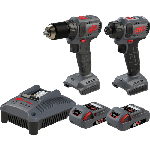 Ensemble d'outils compacts sans fil perceuse & tournevis, Lithium-ion, 20 V Mukwa Safety Services
