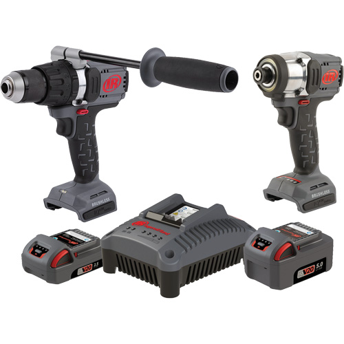 Hammer Drill & Impact Driver Combo Tool Kit, Lithium-Ion, 20 V Mukwa Safety Services