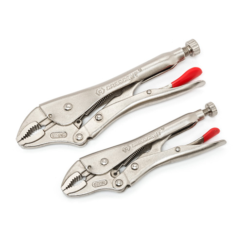 Curved Jaw Locking Pliers with Wire Cutter Set, 2 Pieces Mukwa Safety Services