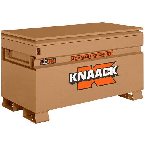 Coffre de chantier mod&egrave;le 4824 avec cadenas, 48" x 24" x 28-1/2", Acier, Havane Mukwa Safety Services