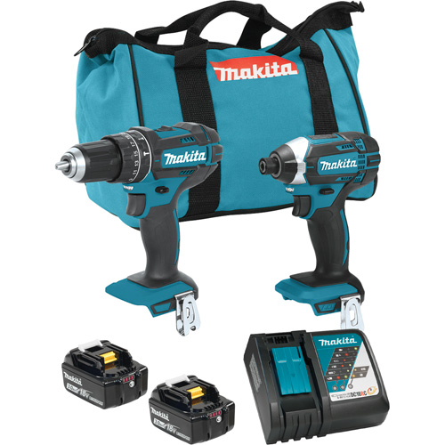 LXT Cordless Impact Driver & Hammer Drill/Driver Combo Kit, Lithium-Ion, 18 V Mukwa Safety Services