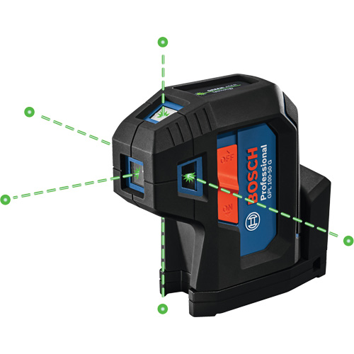 Laser dalignement autonivelant &agrave; faisceau vert &agrave; cinq points Mukwa Safety Services