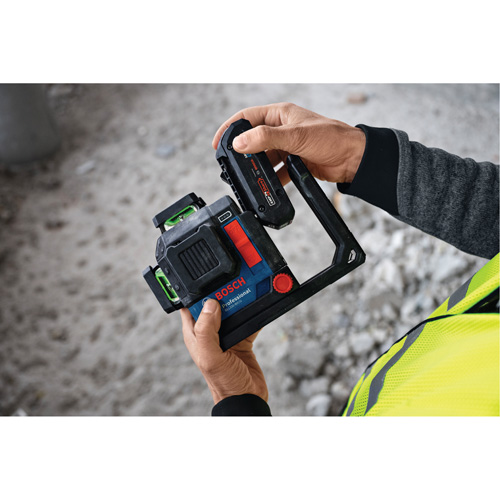 Laser dalignement/nivellement 360 connect&eacute; &agrave; faisceau vert &agrave; trois points Mukwa Safety Services