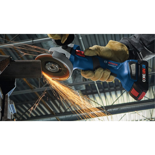 Brushless Angle Grinder with Slide Switch, 4-1/2" Wheel, 18 V Mukwa Safety Services