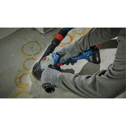 Brushless Angle Grinder with Slide Switch, 4-1/2" Wheel, 18 V Mukwa Safety Services