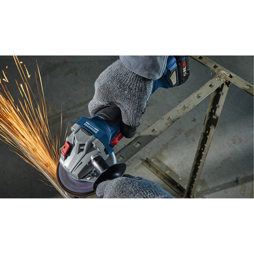 Brushless Angle Grinder with Slide Switch, 4-1/2" Wheel, 18 V Mukwa Safety Services