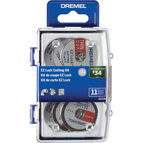 Micro trousse d'accessoires rotatifs de d&eacute;coupe EZ Lock Mukwa Safety Services