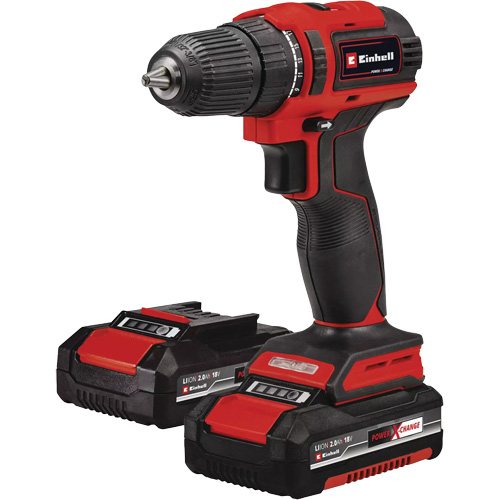 Ensemble perceuse sans fil, Lithium-ion, 18 V, Mandrin 3/8", Couple 354 lb-po Mukwa Safety Services