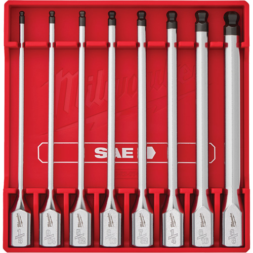 Long SAE Bit Socket Set, Hex Ball, 3/8" Drive, 8 Pcs Mukwa Safety Services